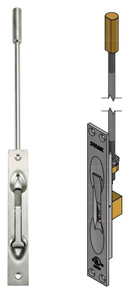 Manual Flush Bolt — Brass