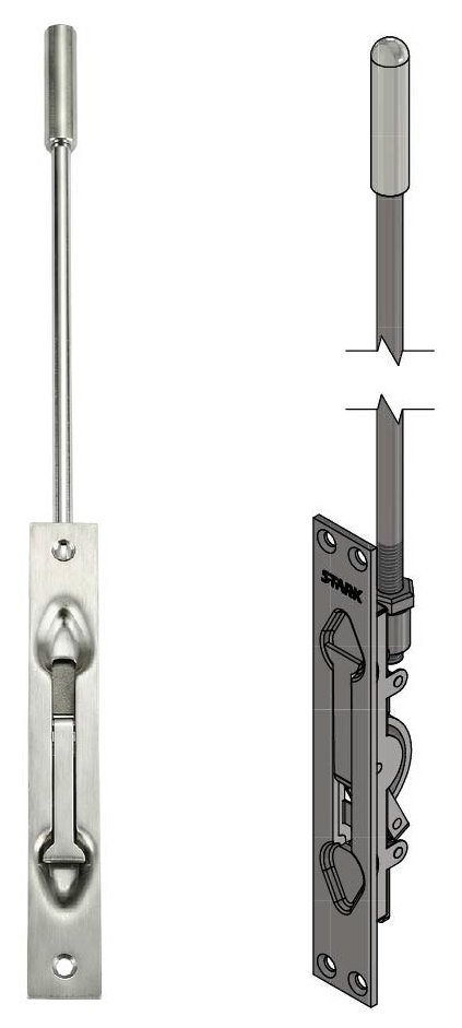 Manual Flush Bolt — Stainless Steel