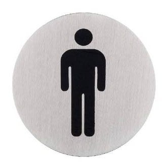 Door Sign — Round, Male